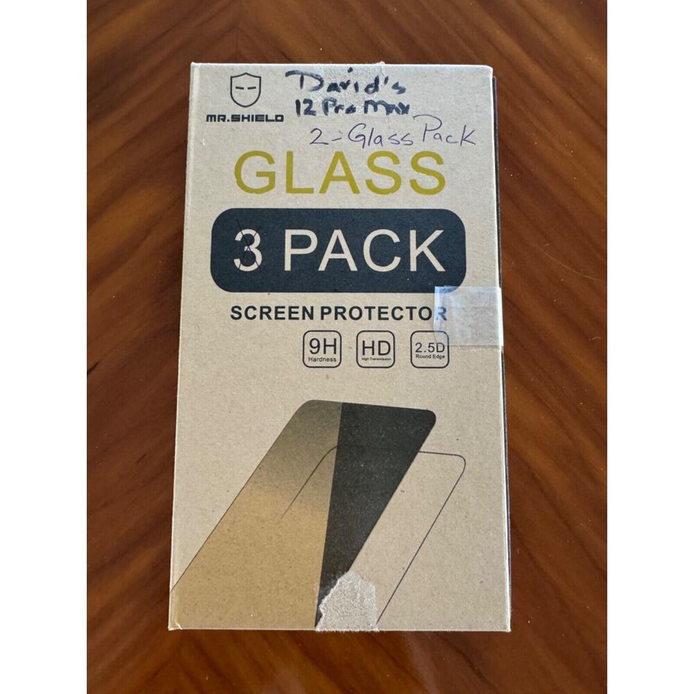 Mr. Shield Phone Screen Protectors (2 in Box) for iPhone 12 Pro Max New